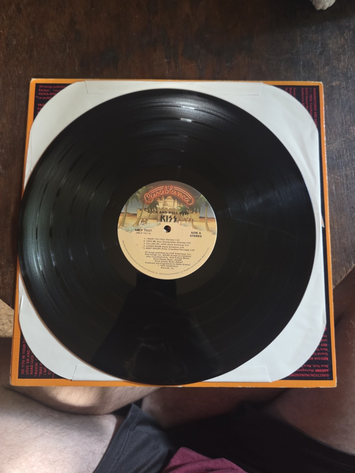 Kiss – Rock And Roll Over First US Pressing 1976 Vinyl LP M/VG