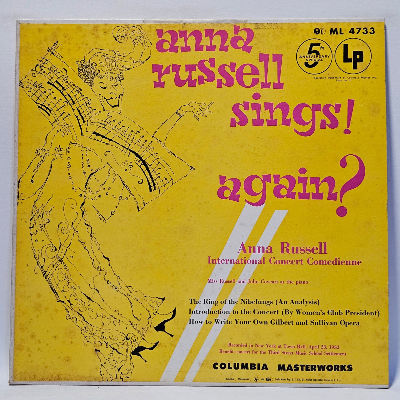 Anna Russell – Anna Russell Sings! Again? – 1953 Non-Music – EX – Ultrasonic Cln