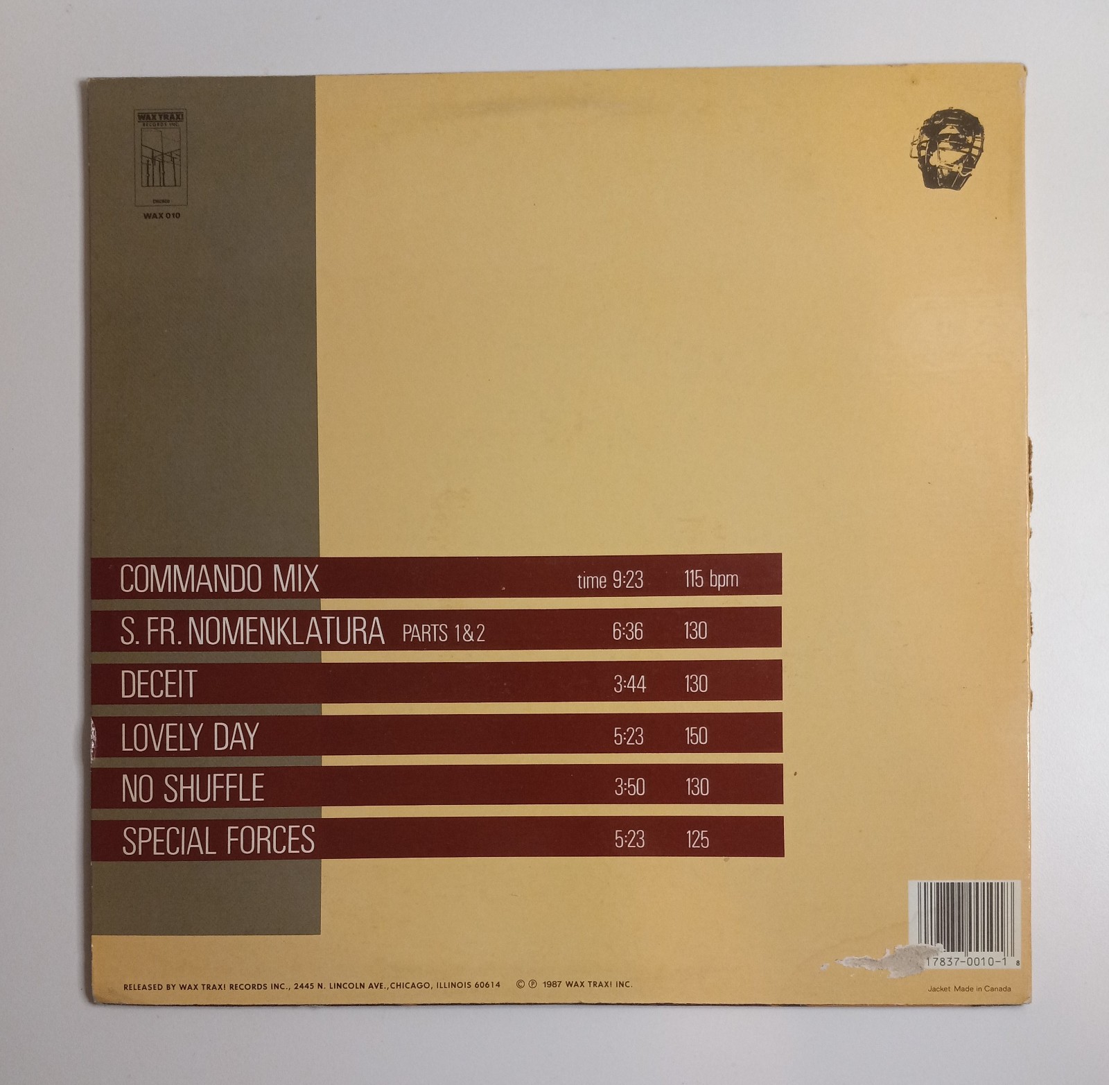 Front 242 – No Comment (Vinyl LP, 1987) Wax Trax! Records