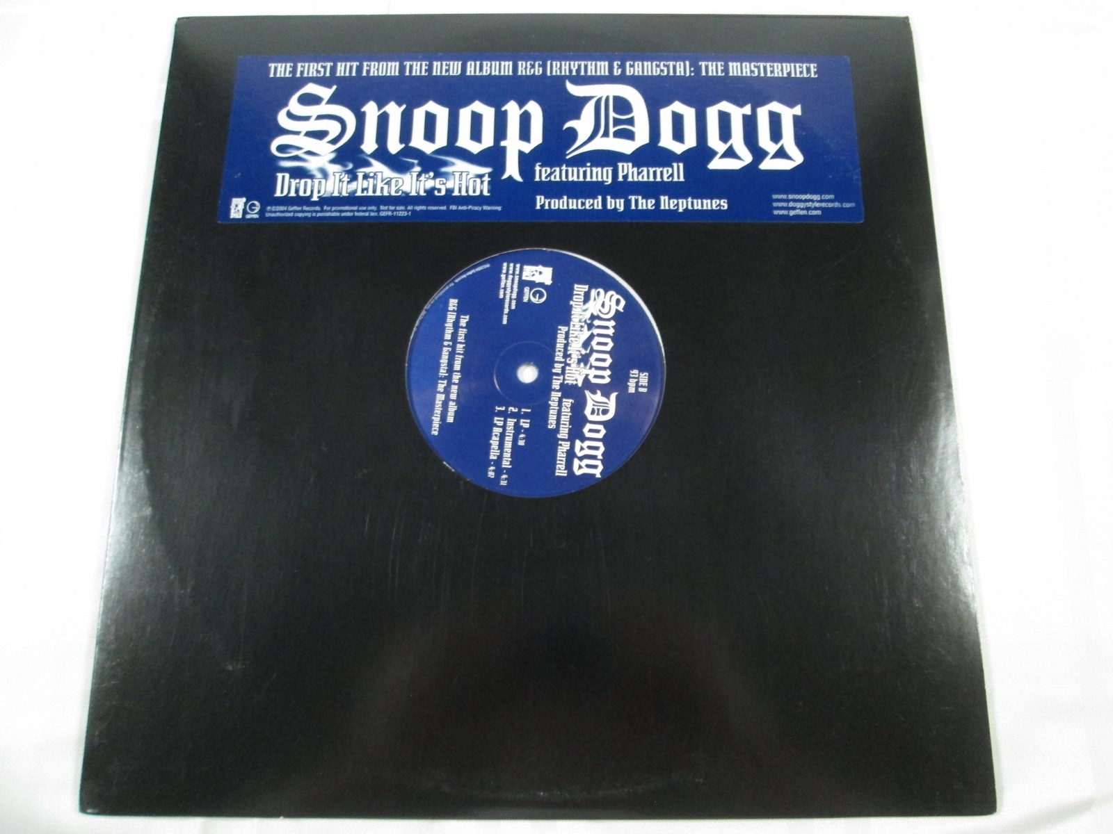 Snoop Dogg feat Pharrell – Drop It Like It’s Hot 12″ Vinyl 2004 PROMO ONLY