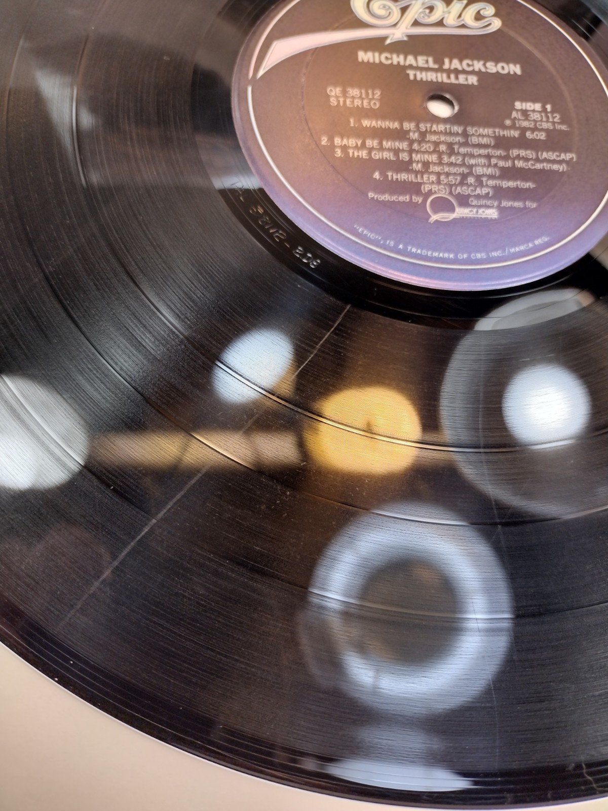 MICHAEL JACKSON Thriller EPIC LP VG gatefold SHRINK