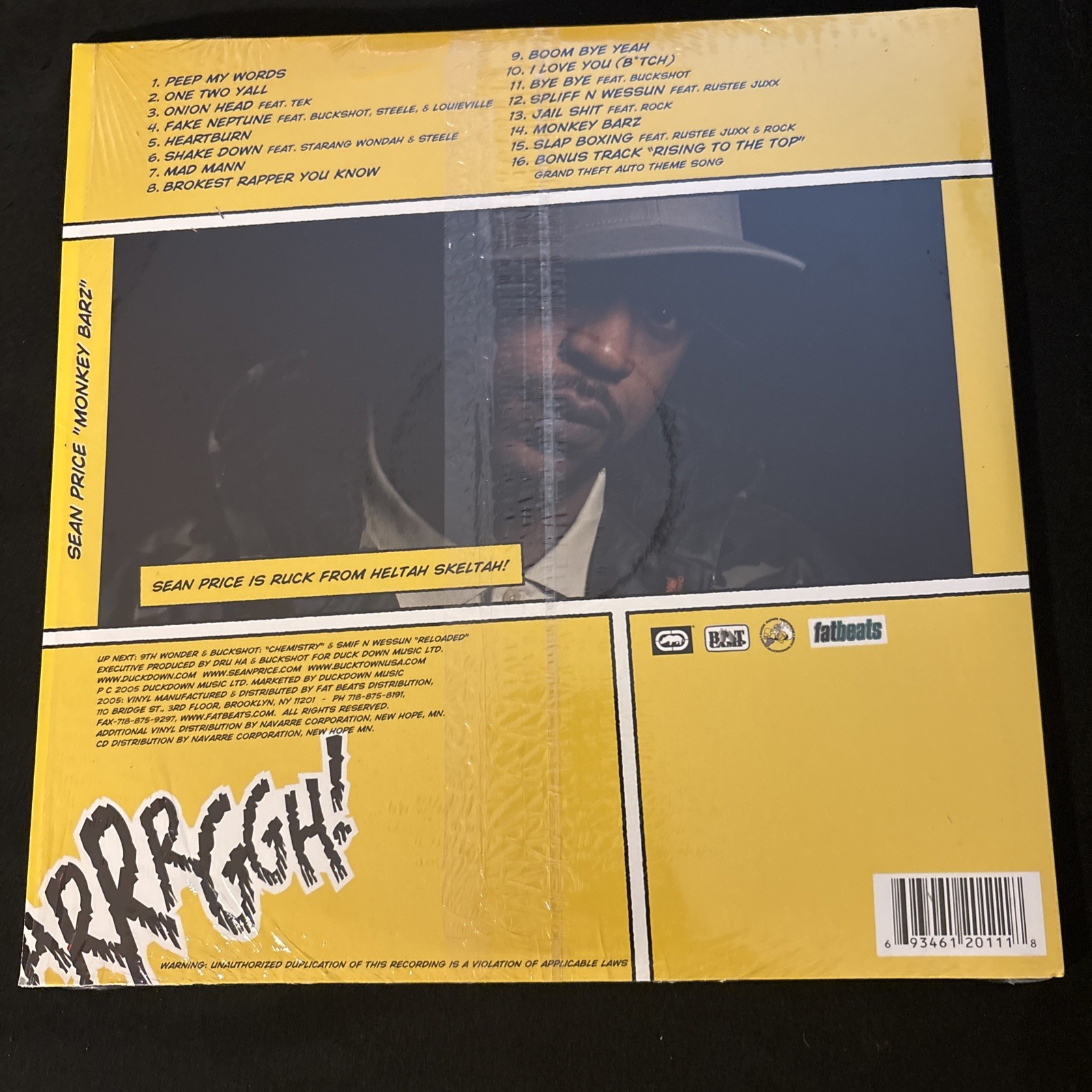 Sean Price-Monkey Barz 2xLP Vinyl 2005