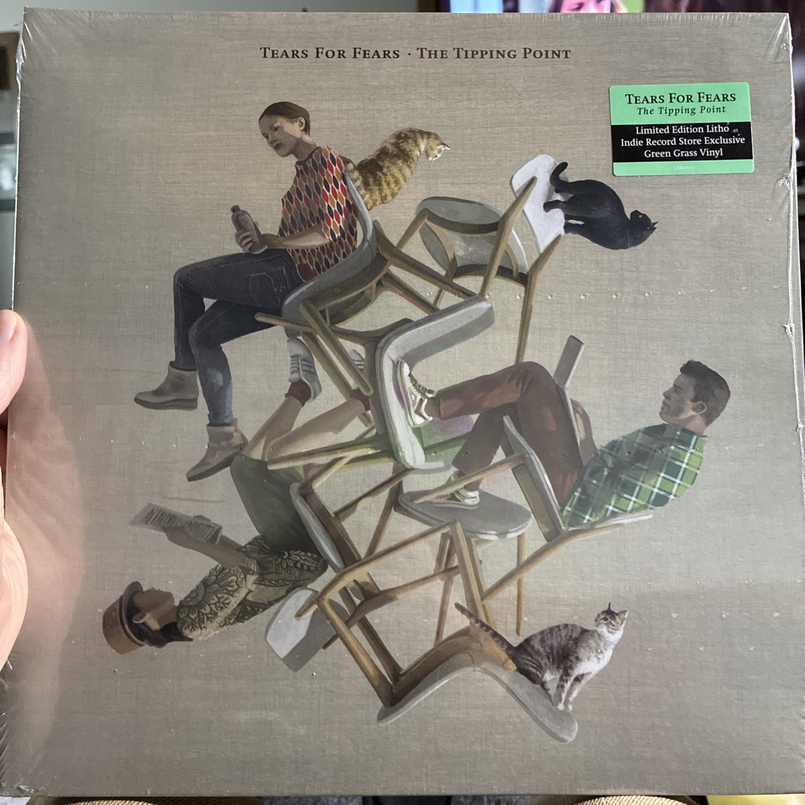 *NEW SEALED-TEARS FOR FEARS ‎– The Tipping Point, Ltd. Litho Green Grass Vinyl