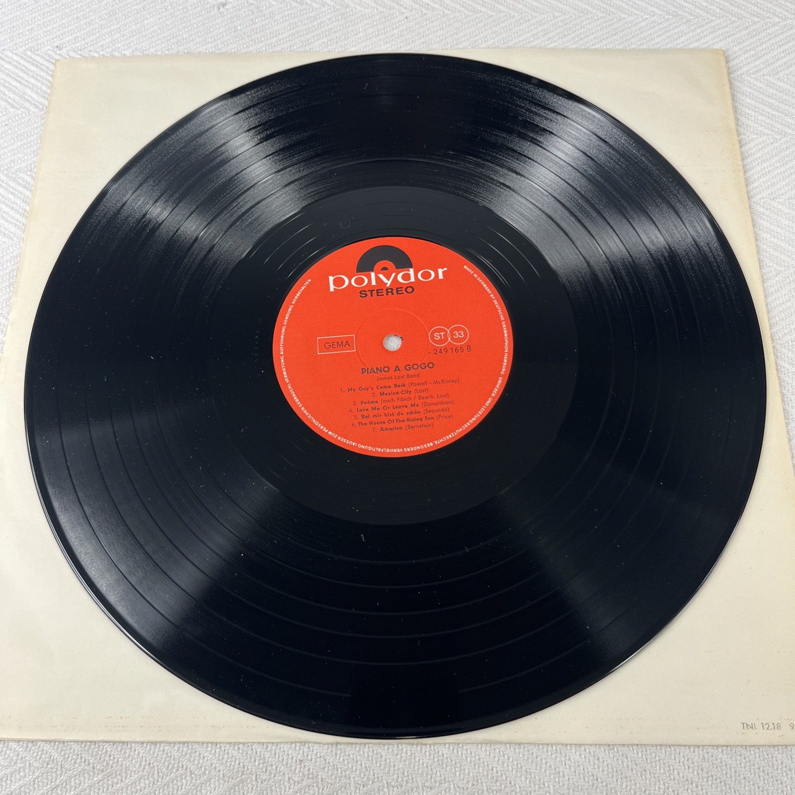 JAMES LAST PIANO A GOGO 33 GIRI LP VINILE POLYDOR 12″