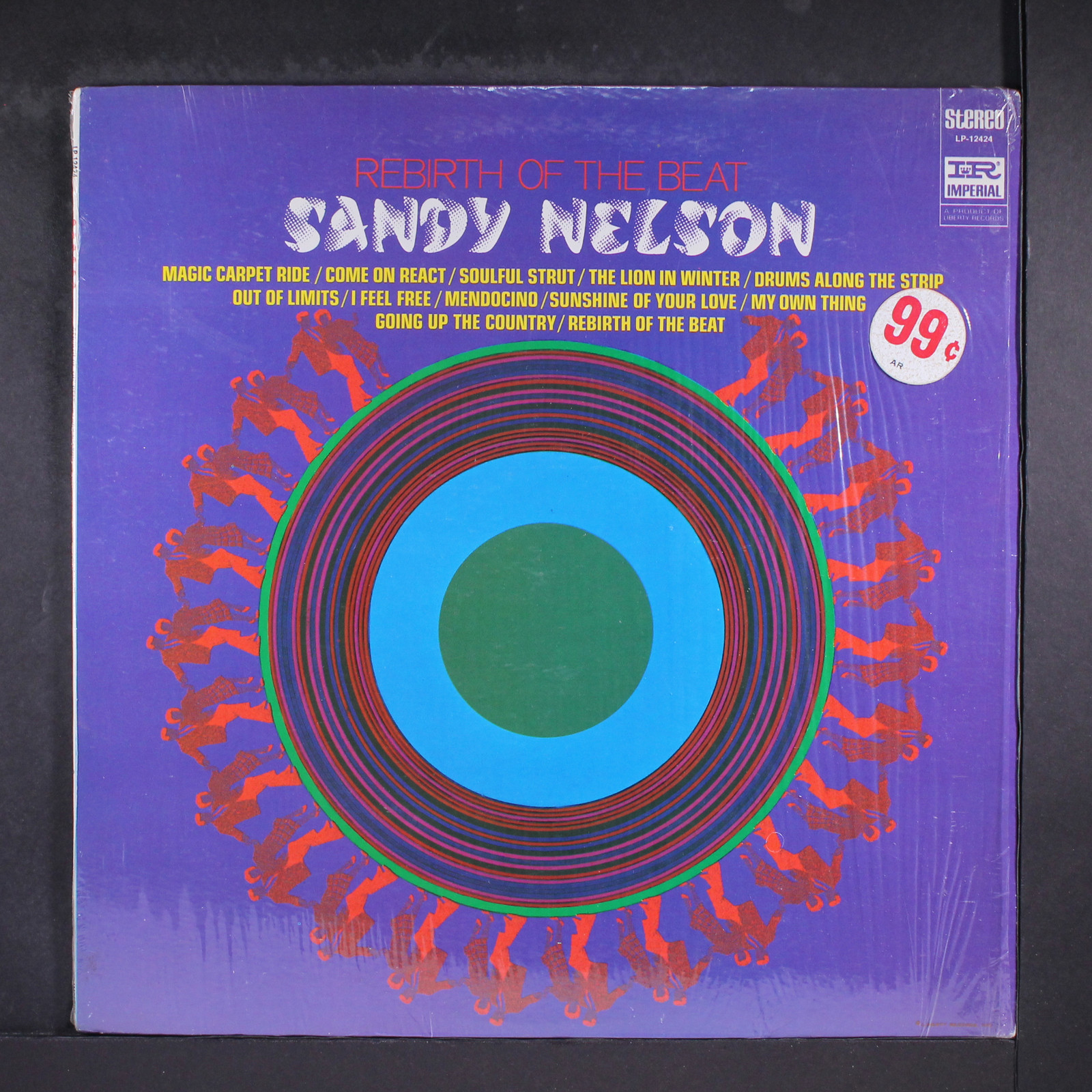 SANDY NELSON: rebirth of the beat IMPERIAL 12″ LP 33 RPM
