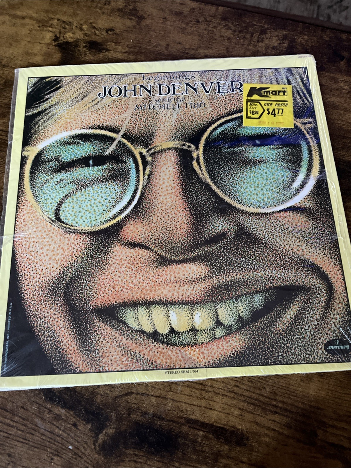 John Denver Beginnings with the Mitchell Trio 1974 Mercury SRM 1-704 EX. Cond!