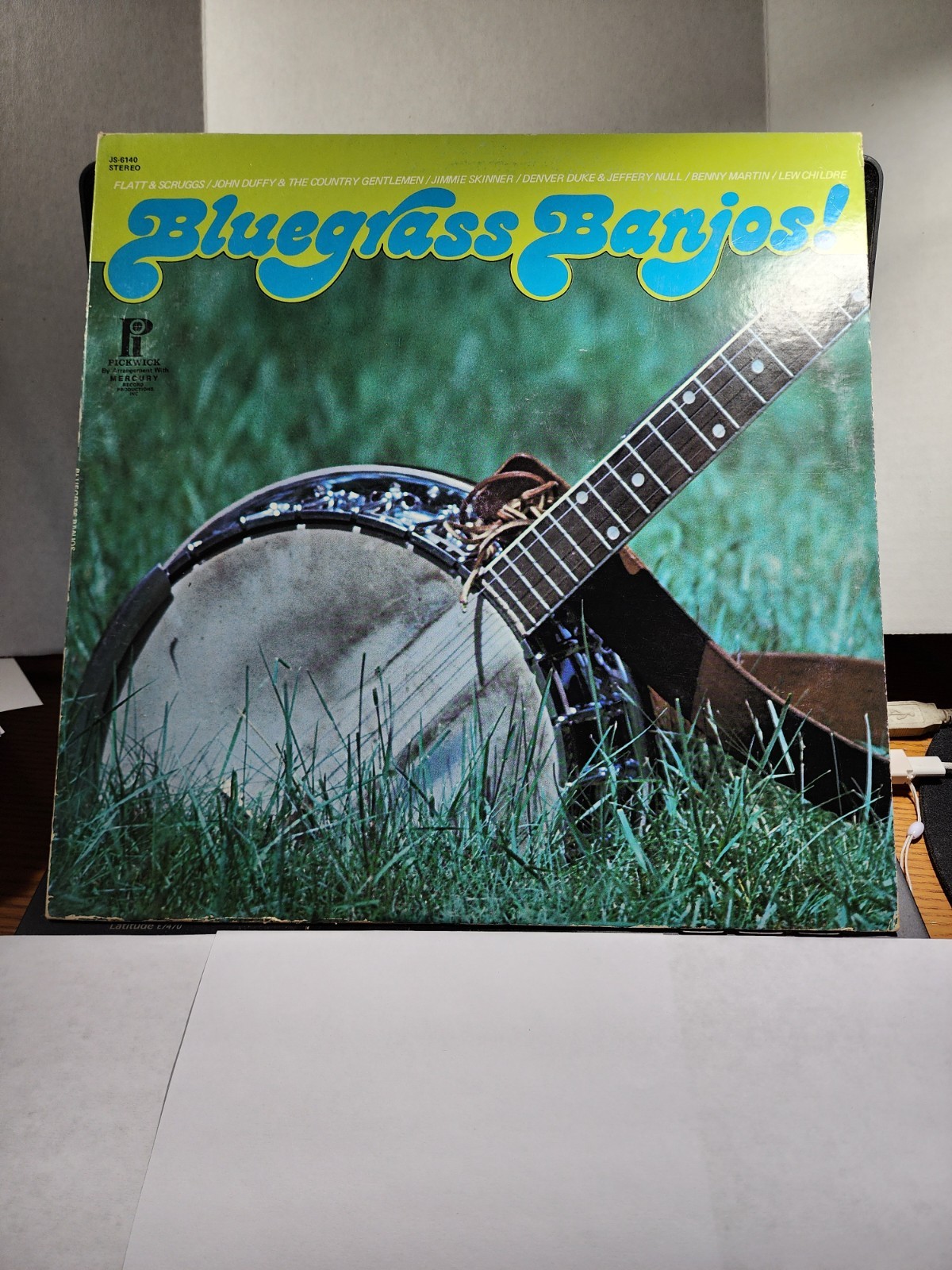 Bluegrass Banjos! 1977 12″ Vinyl LP Bluegrass JS-6140 VG+ R68