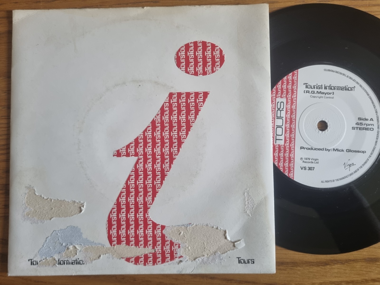 Tours – Tourist Information 1979 7” Virgin Records New Wave