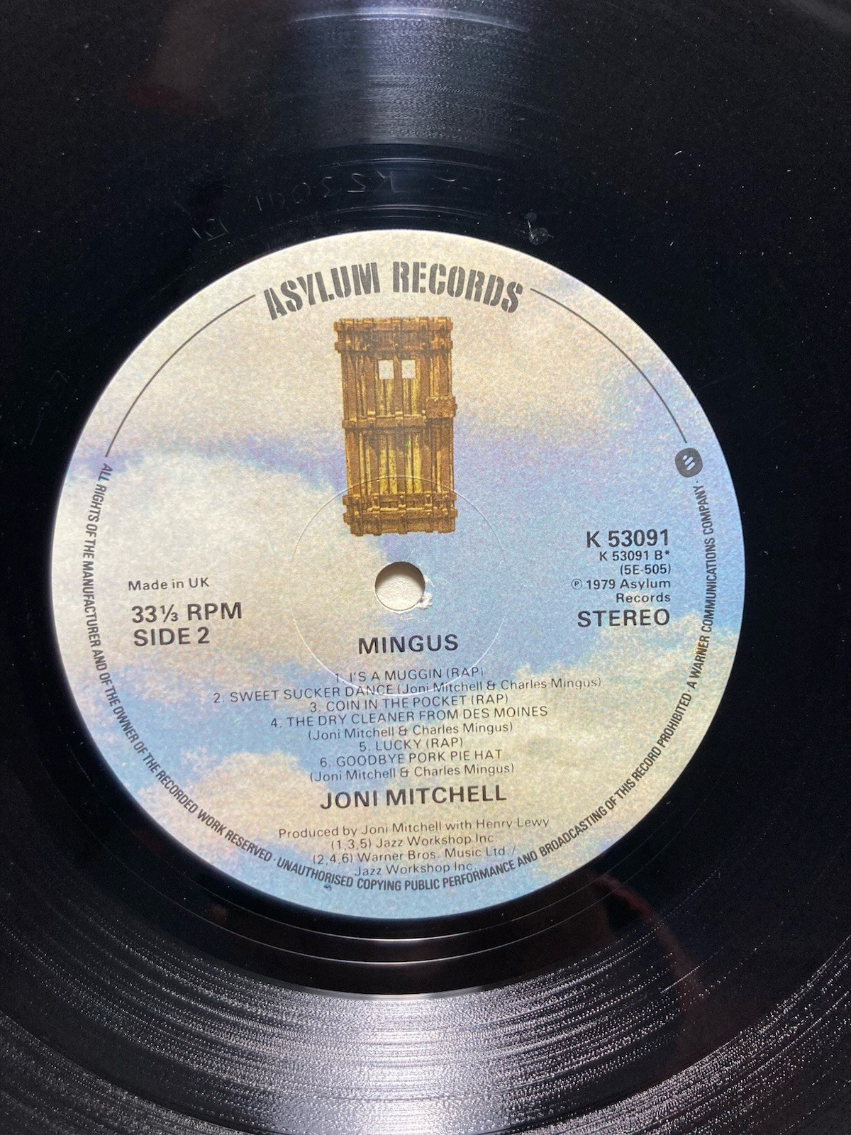 JONI MITCHELL “Mingus” 1979 Vinyl LP Asylum Records K53091 (UK) Tri-Gatefold