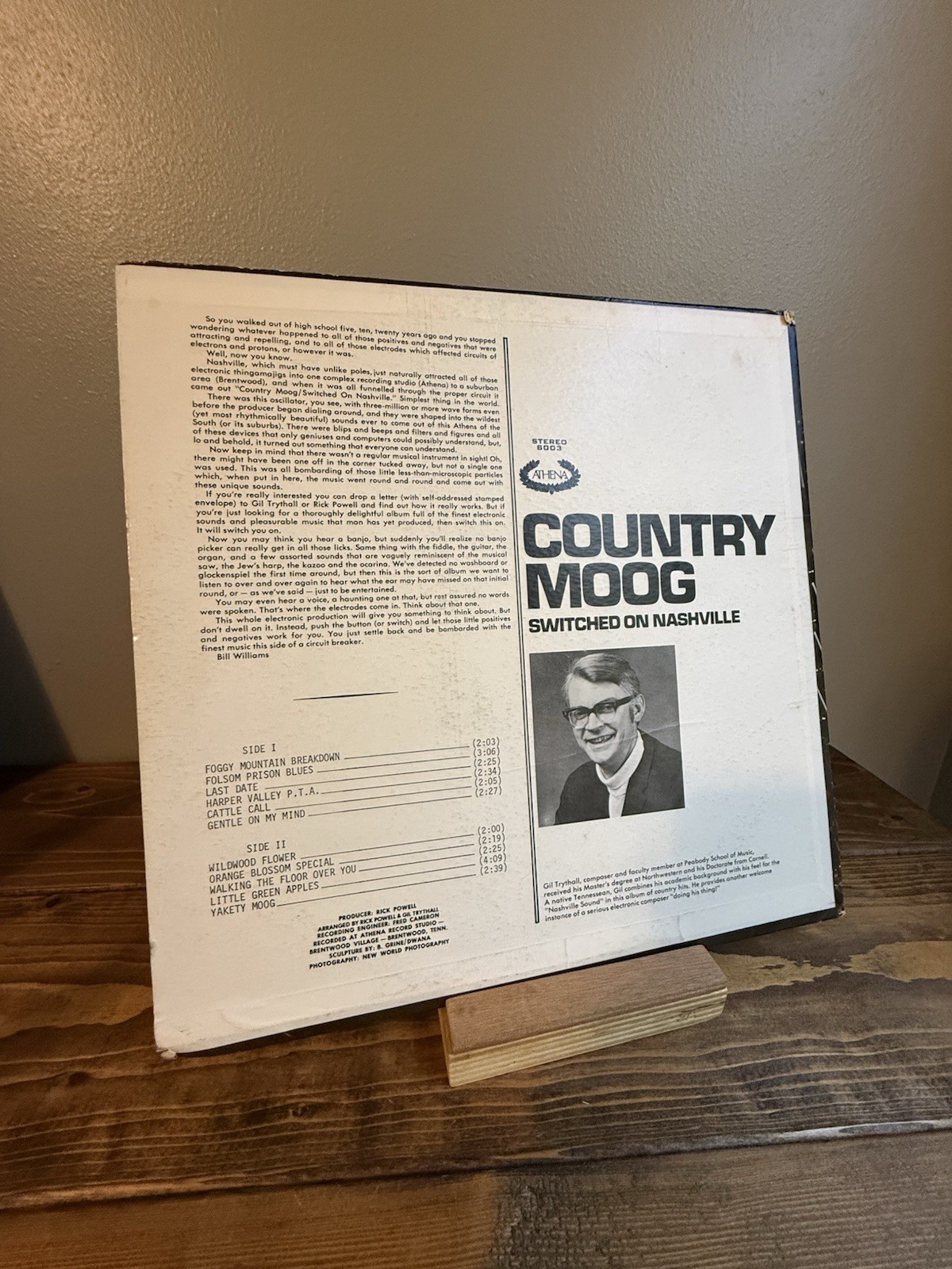 Country Moog Switched On Nashville Gil Trythail Electronic Country Rock LP Vinyl