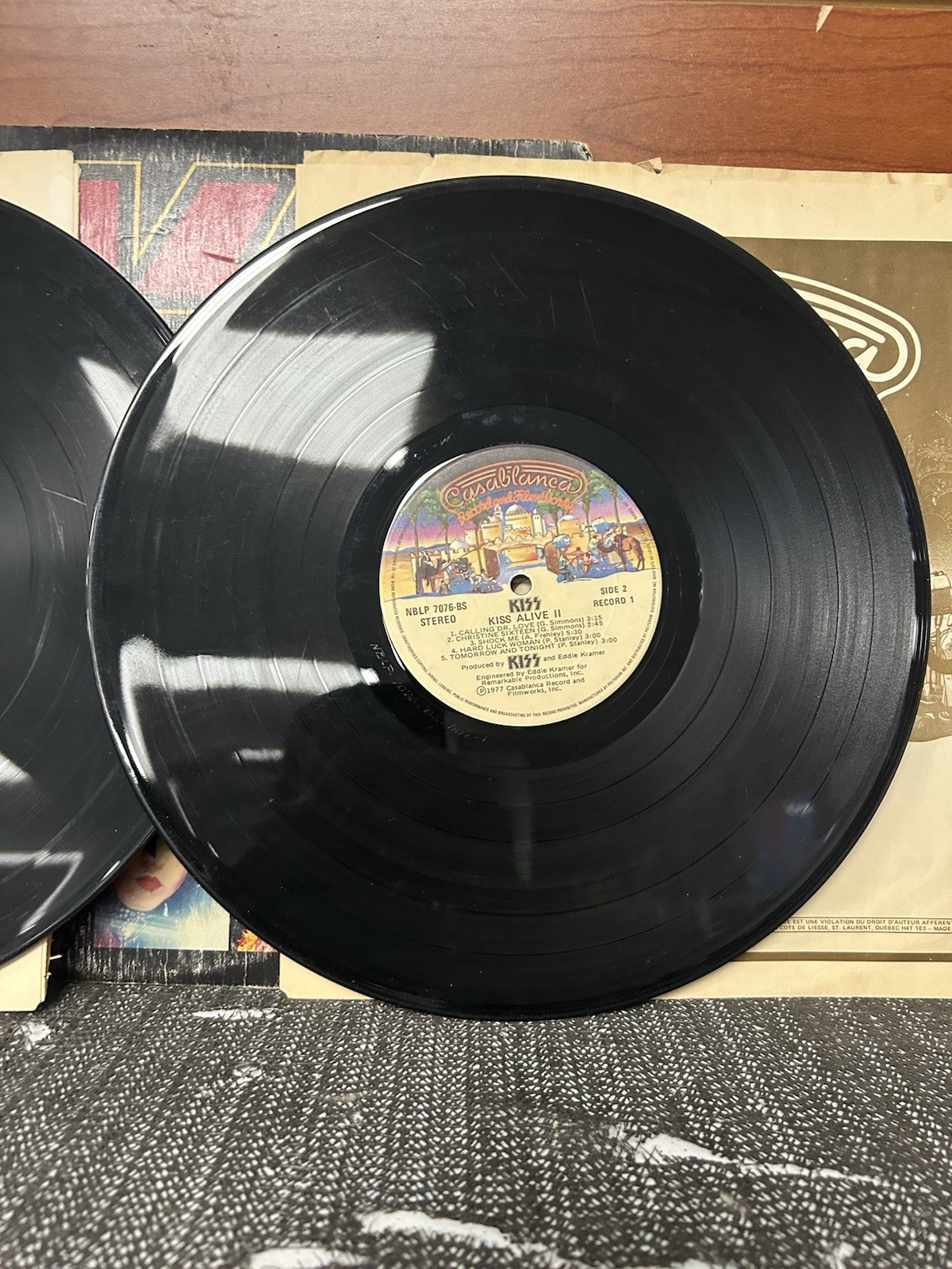 Alive II 2xLP by Kiss vinyl 1977 VG NBLP7076-2 Casablanca Records