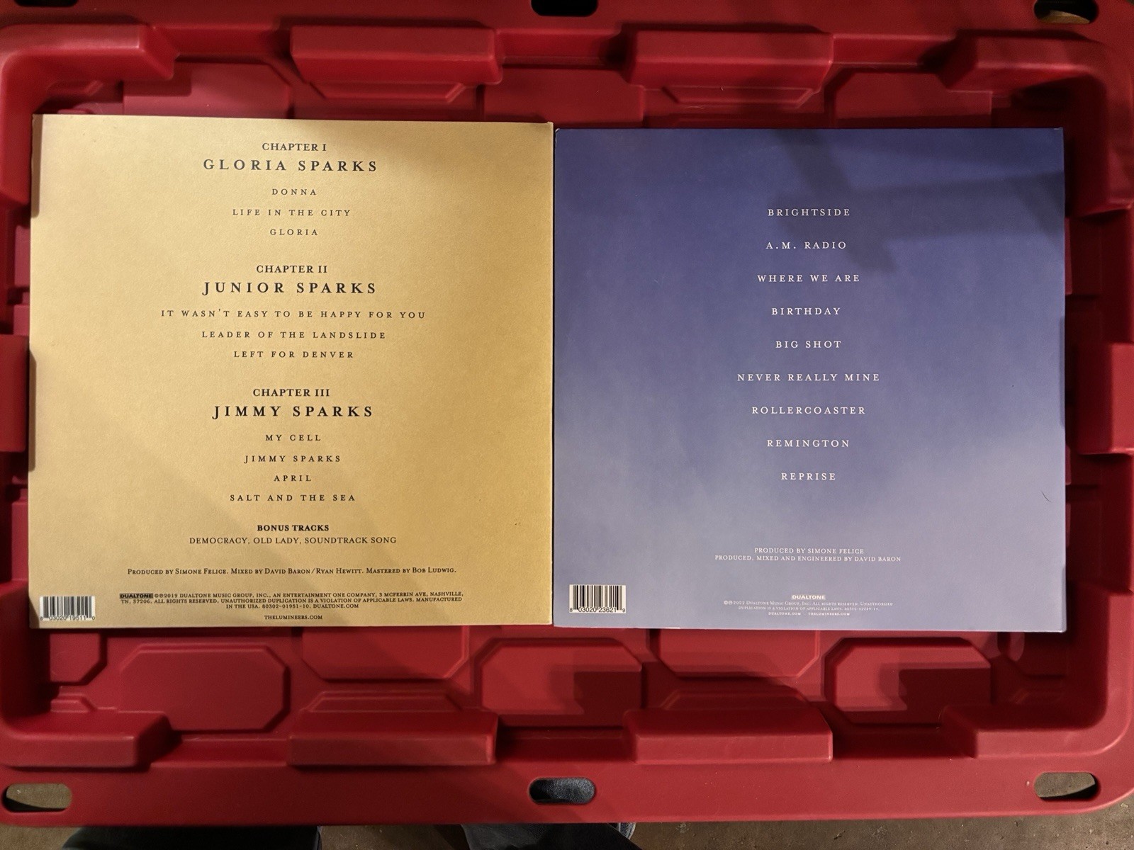 The Lumineers 3 Vinyl LP Lot – III, Brightside & RARE RSD 10″ Splatter EP – READ
