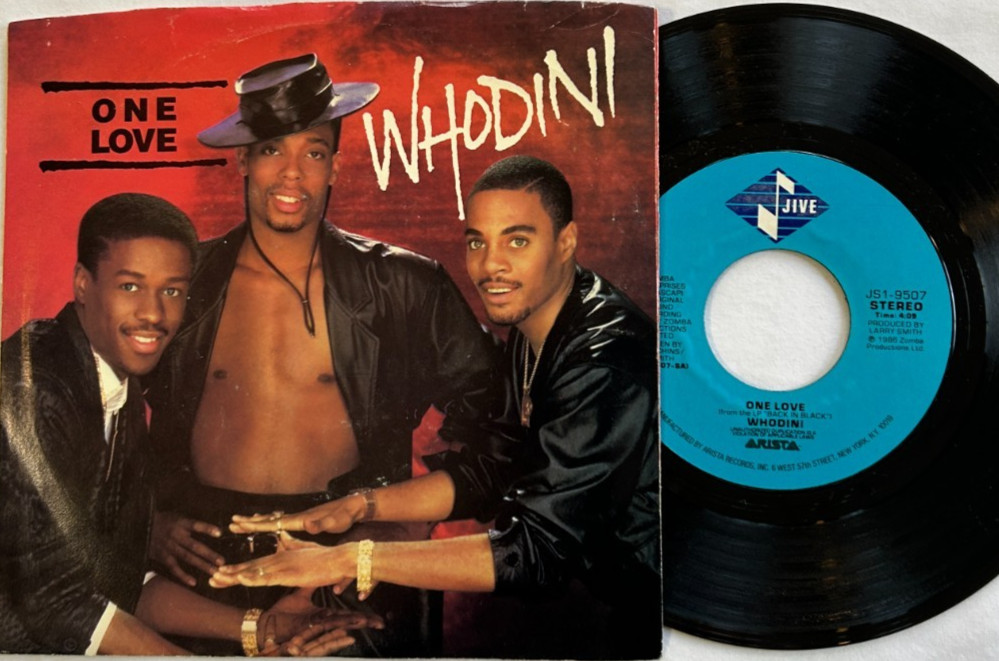 Whodini – One Love – 1986 7″ Jive 45 rpm + Picture Sleeve / Hip Hop – Excellent