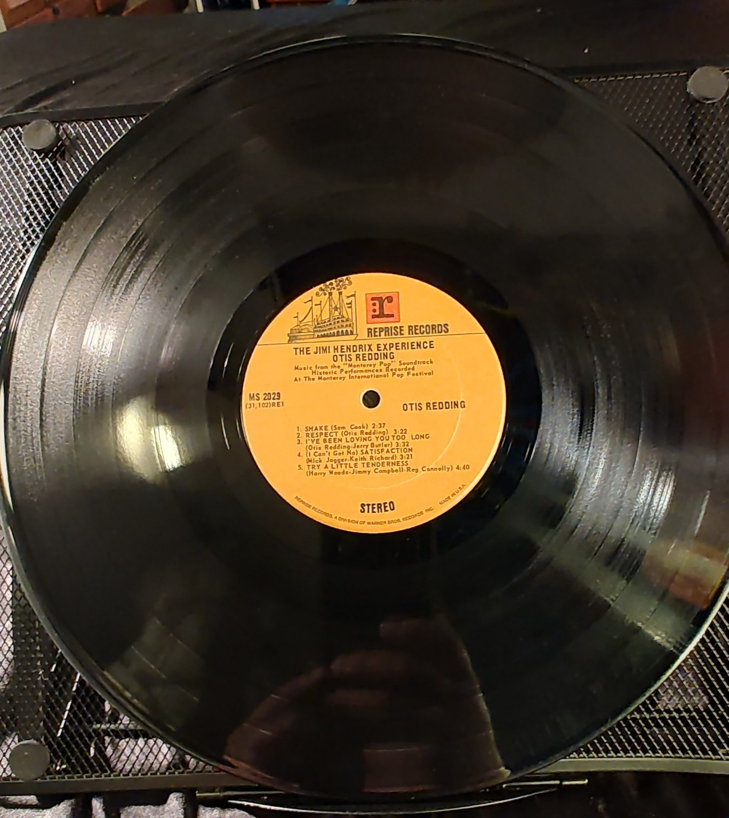 Otis Redding & The Jimi Hendrix Experience Live Monterey Fest Vinyl 1970Reprise