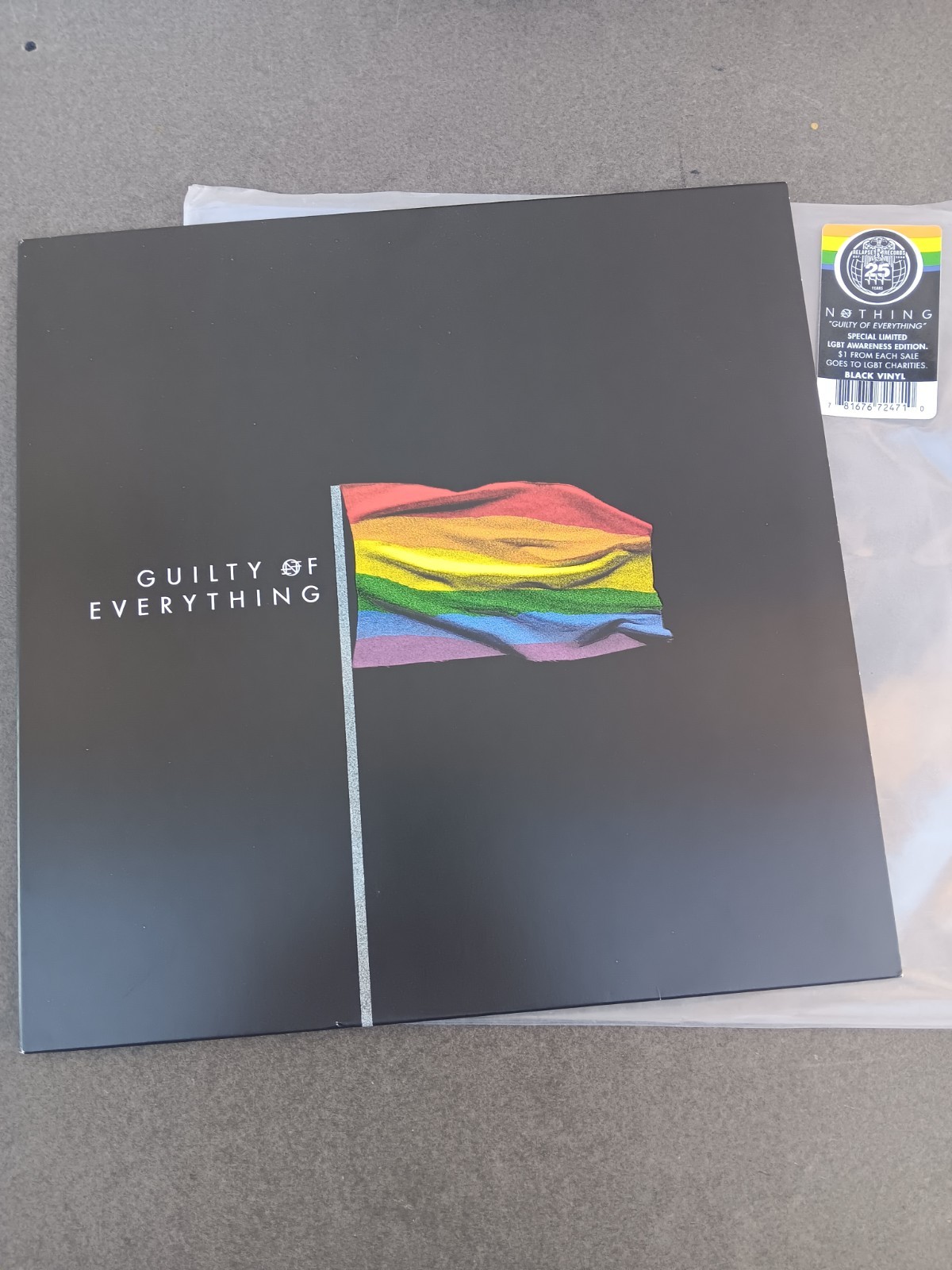 Nothing Guilty Of Everything LGBT Awareness Vinyl Black Limited Edition