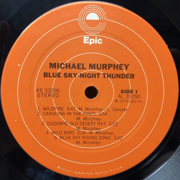 Michael Murphey* – Blue Sky · Night Thunder (LP, Album) (Very Good Plus (VG+))