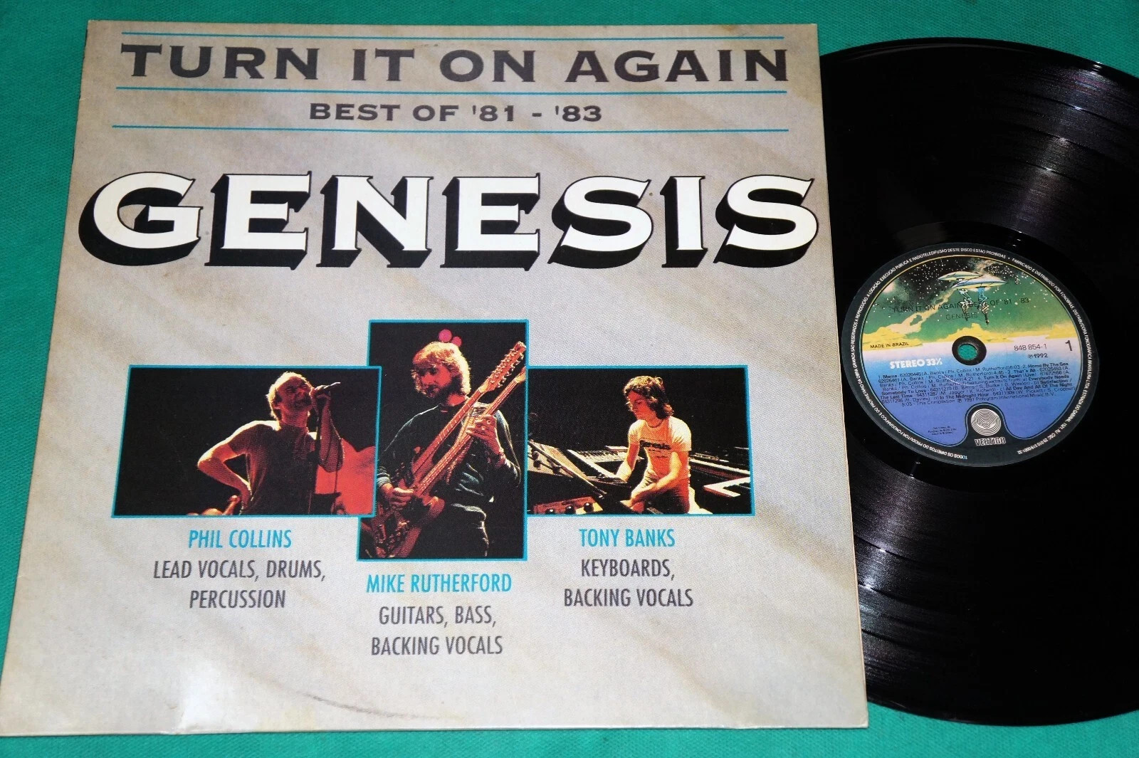 Genesis – Turn it on again – Best Of 81-83 BRAZIL 1st press LP 1992