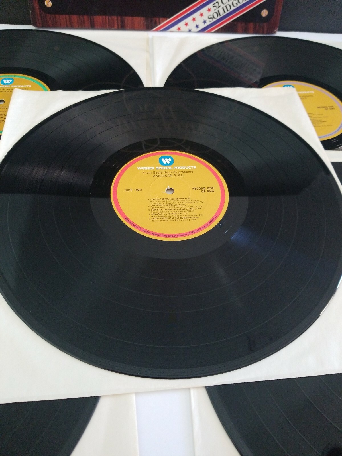 AMERICAN GOLD 52 CERTIFIED SOLID GOLD HITS SET OF 5 LP VINYL EXCELLENT TESTED