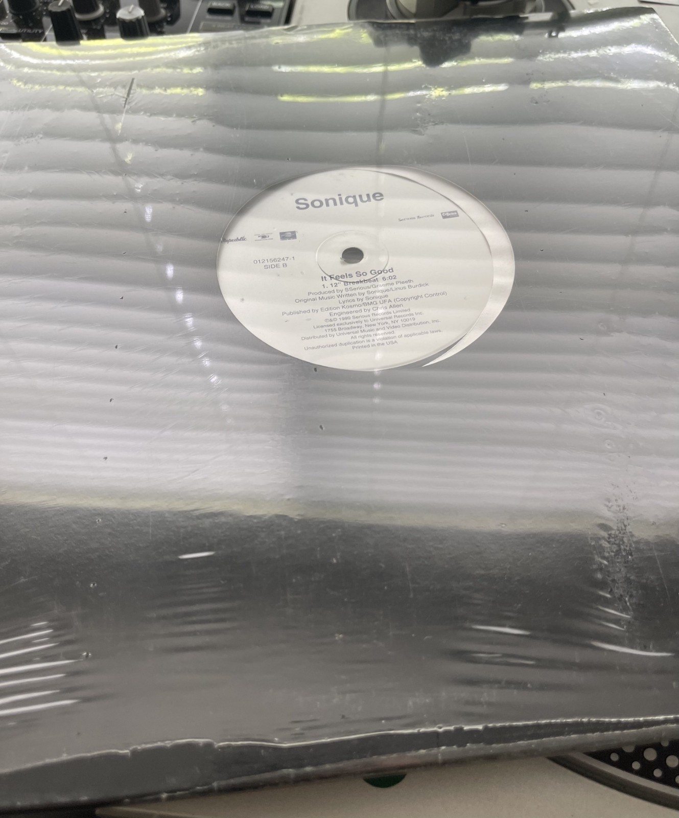 Sonique – It Feels So Good OG 1999 Press 12″ In OG Cover SEALED