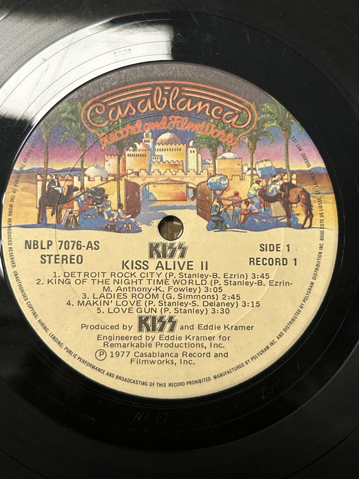 Alive II 2xLP by Kiss vinyl 1977 VG NBLP7076-2 Casablanca Records