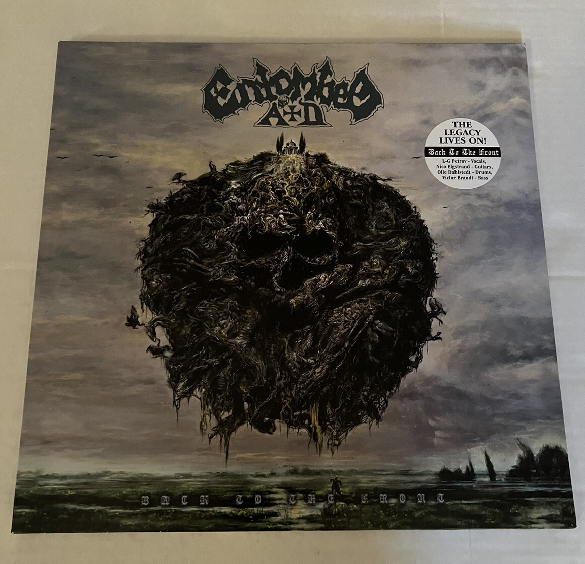 ENTOMBED A.D. – BACK TO THE FRONT VINYL LP Record With Poster Black Vinyl