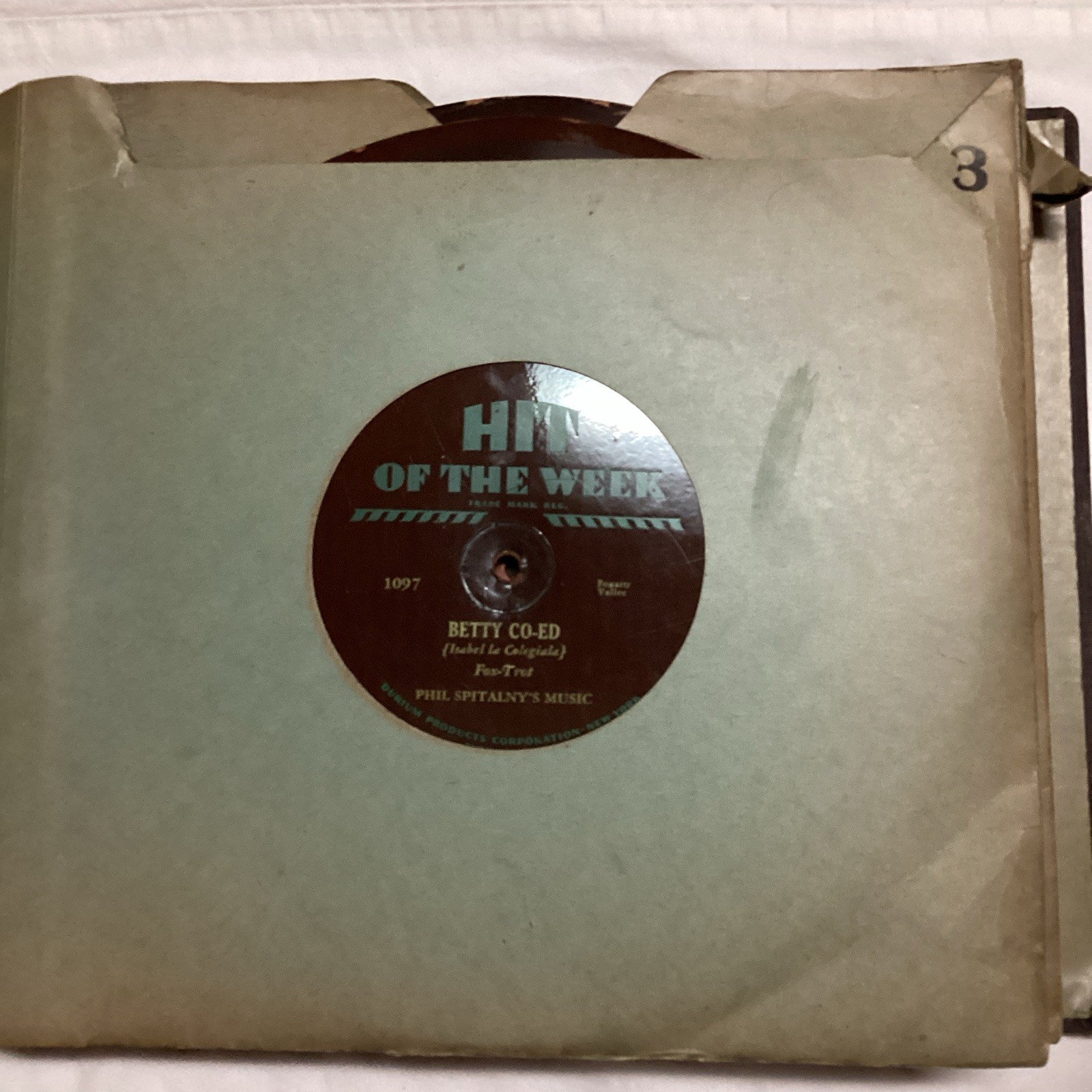 Hit of the Week 78 RPM Record Lot Jazz Big Band Swing Singles w/ Paper Sleeves