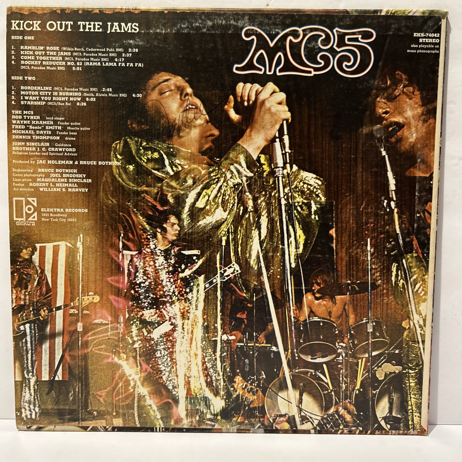 MC5 Kick Out The Jams LP Vinyl Record Elektra 1969 Tan Censored Canada Pressing