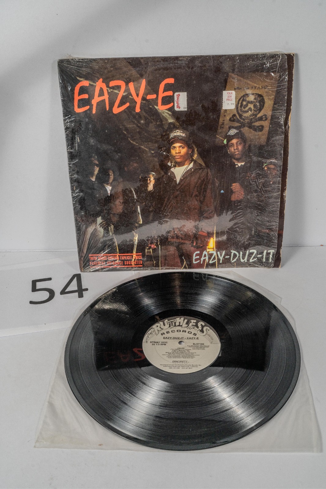 Eazy-E – Eazy-Duz-It 1988 LP US Orig Ruthless Priority Dr Dre Shrink VG+