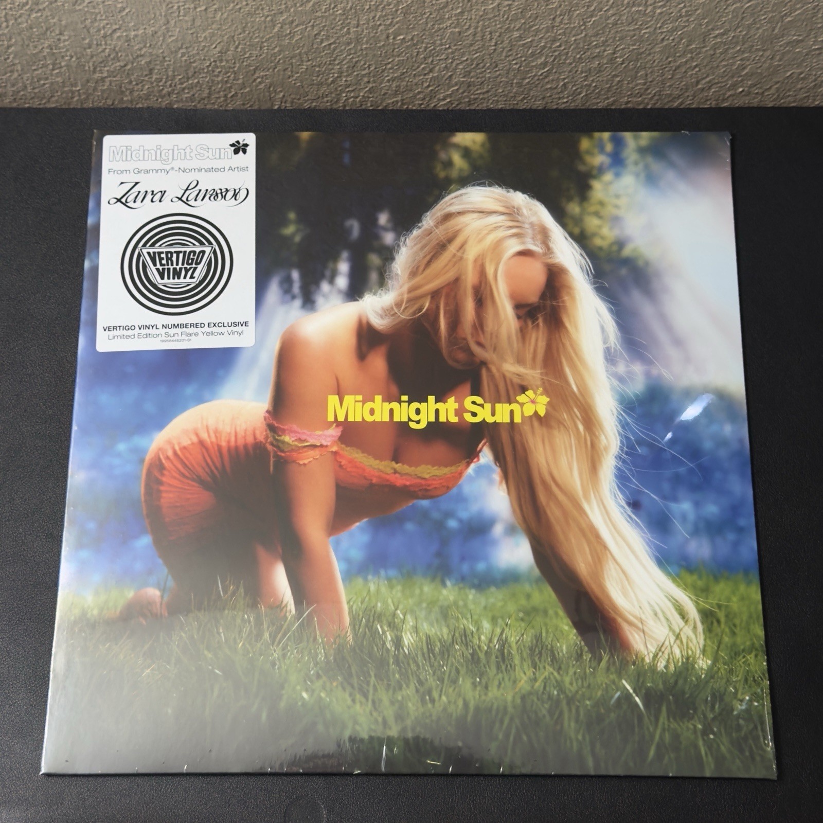 Zara Larsson Midnight Sun Vinyl LP Yellow Marble Vertigo Vinyl LE #207/3000