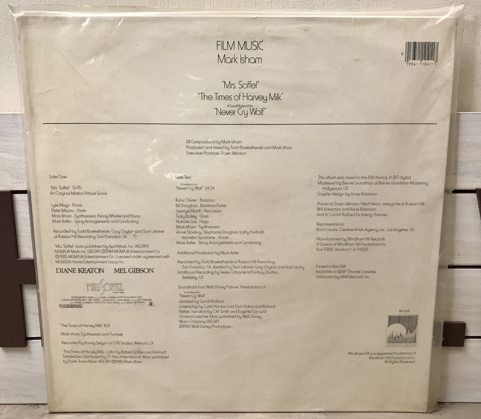 SEALED Mark Isham Film Music Electronic Ambient Soundtrack Neo-Classical Windham