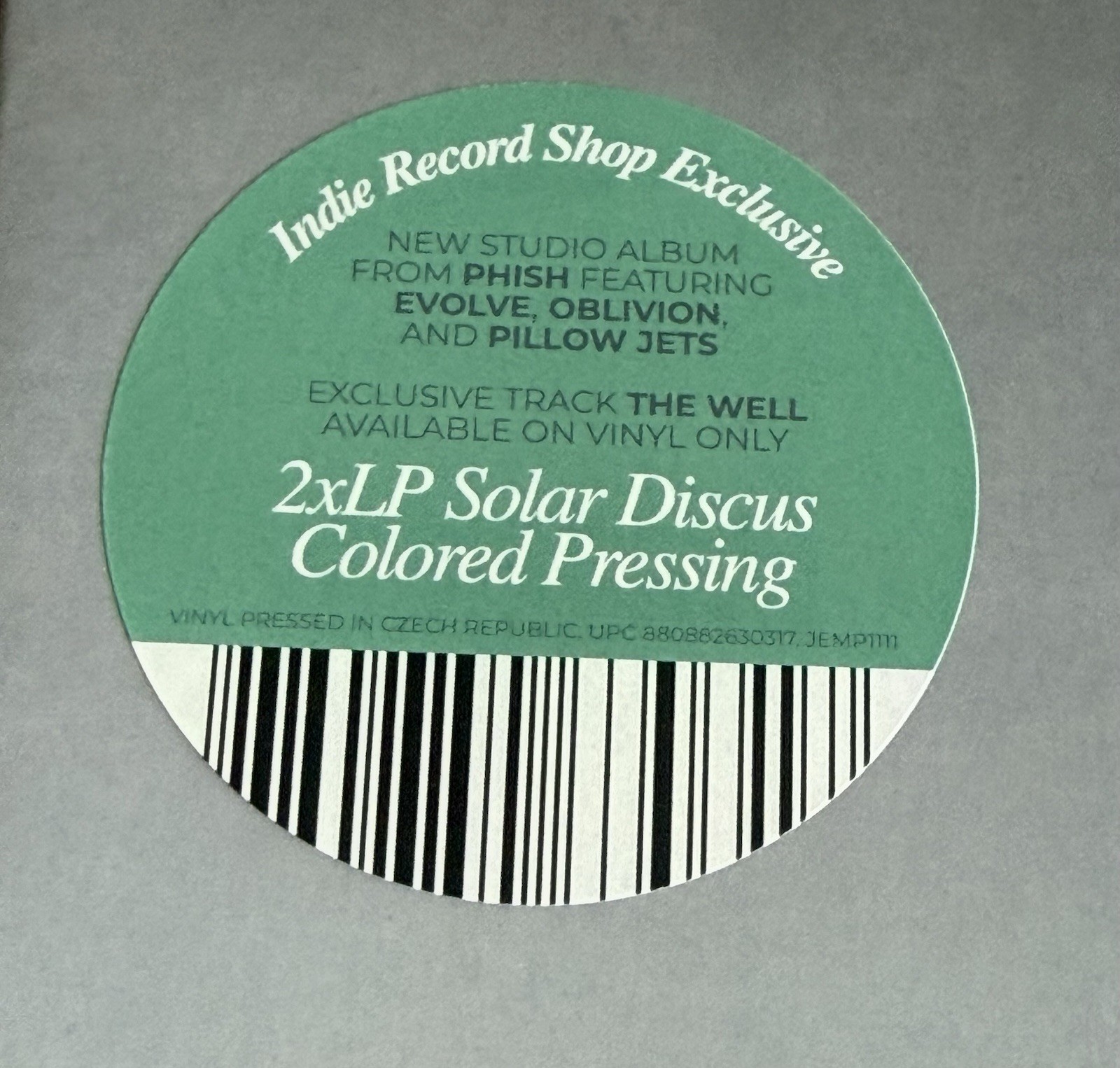 Phish ~ Evolve, 2LP Limited Edition Solar Discus Vinyl (New/Sealed)