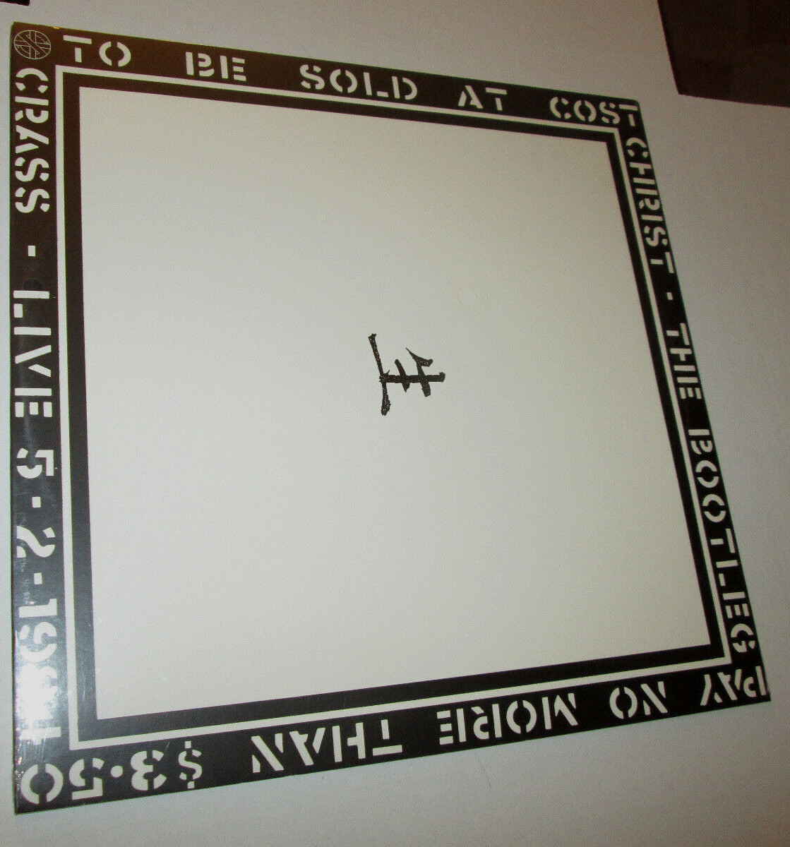 rare CRASS Christ the bootleg Live 5-2-1984 SEALED 1989 LP Anarcho Punk tour TOP