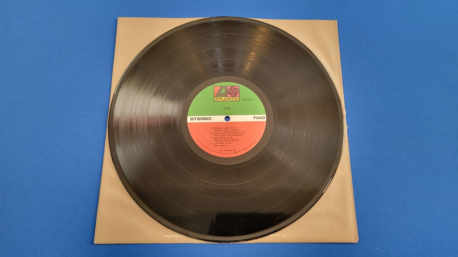 YES (SELF-TITLED) (1969 Vinyl)