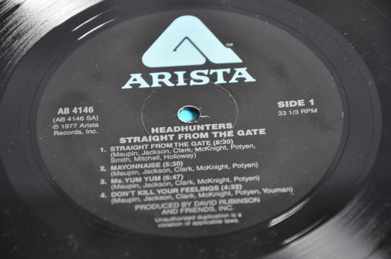 Headhunters – Straight From The Gate LP- Rare Vinyl -Arista Records