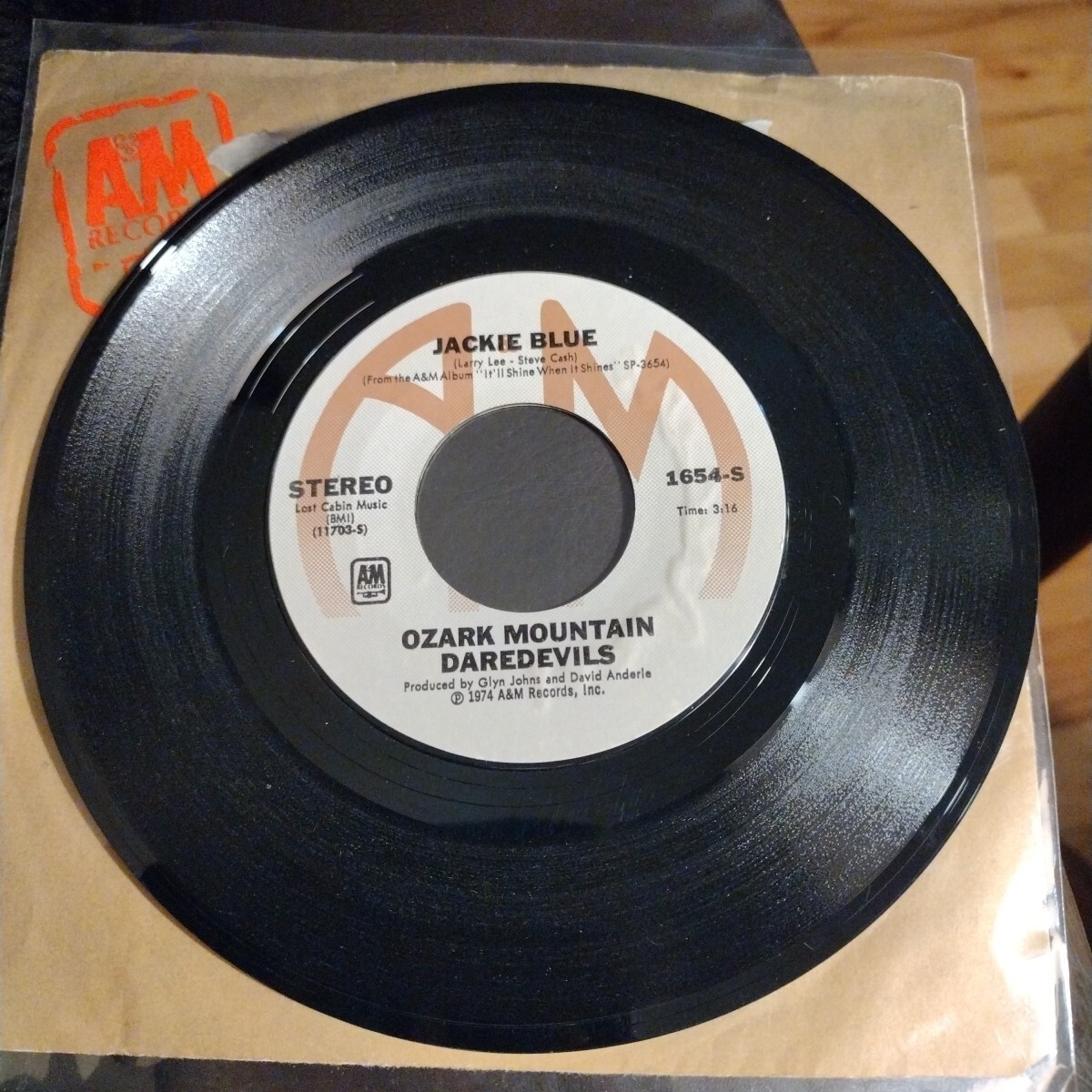 OZARK MOUNTAIN DAREDEVILS BETTER DAYS/JACKIE BLUE A&M RECORDS VINYL 45 VG