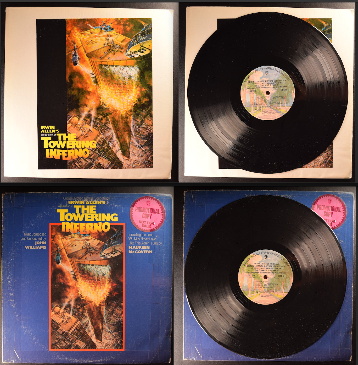 RARE! NM THE TOWERING INFERNO JOHN WILLIAMS 2xLP VINYL SPECIAL EDITIONS 1974