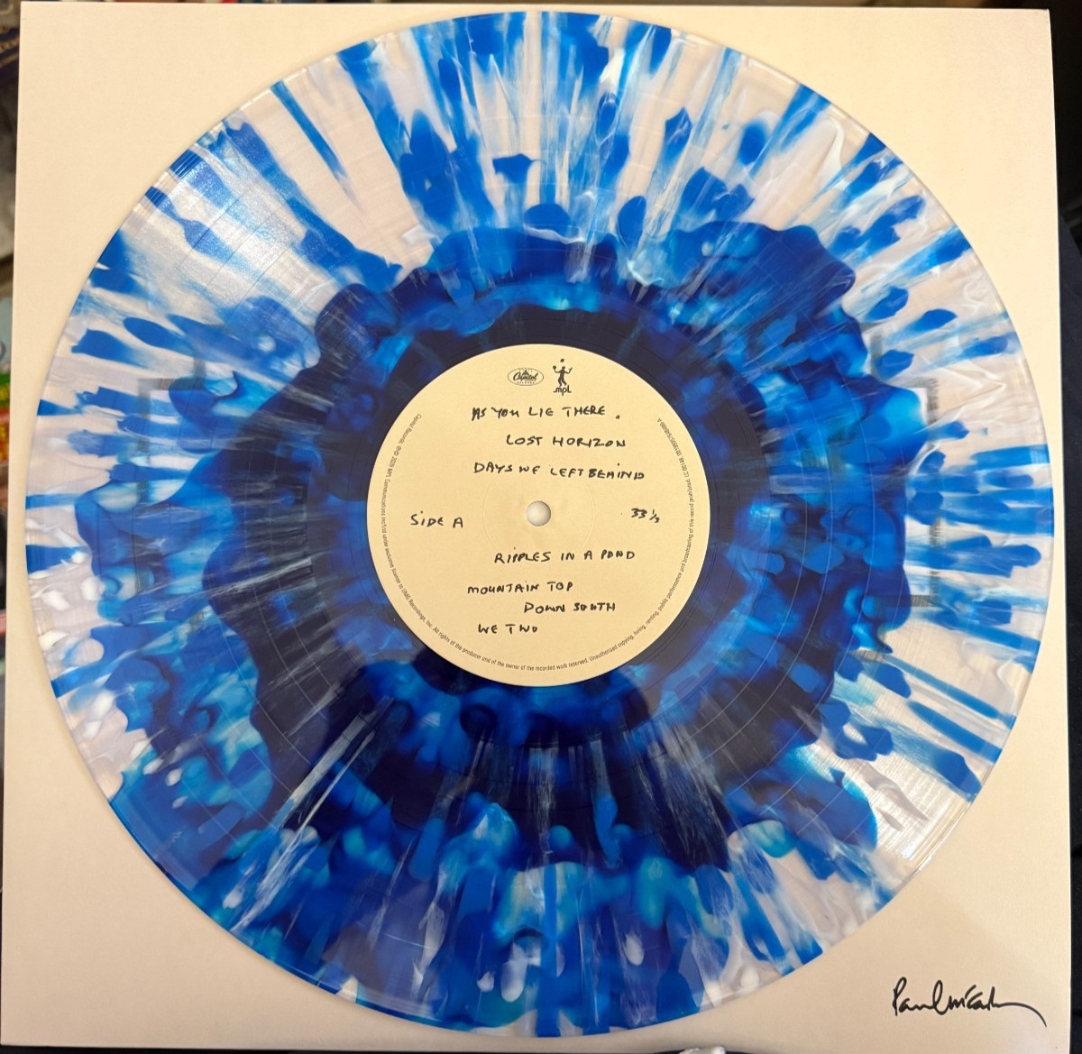Paul McCartney – The Boys of Dungeon Lane – Blue Splatter Blood Vinyl -2875/4000