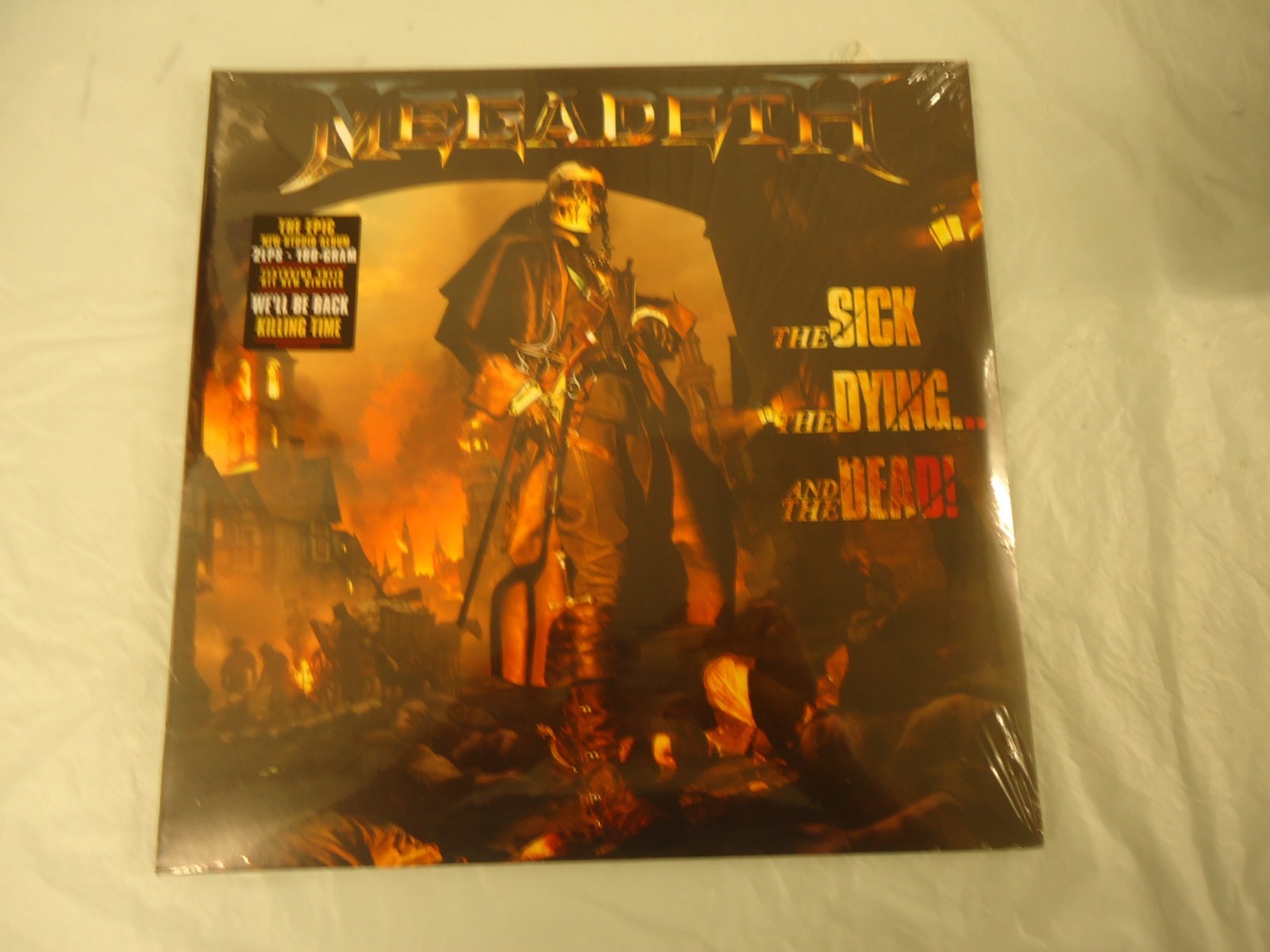 Megadeth The Sick, the Dying and the Dead! LP (2022) NEW Shrink Wrap Tear
