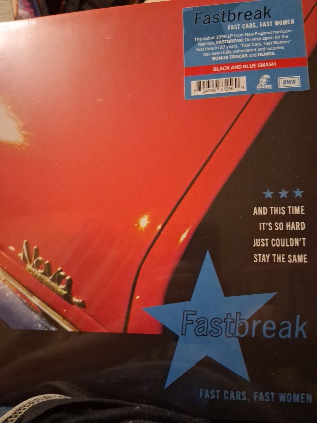 Fastbreak – Fast Women Fast Cars (BLACK & BLUE VINYL) – PUNK *NEW/COLOR*