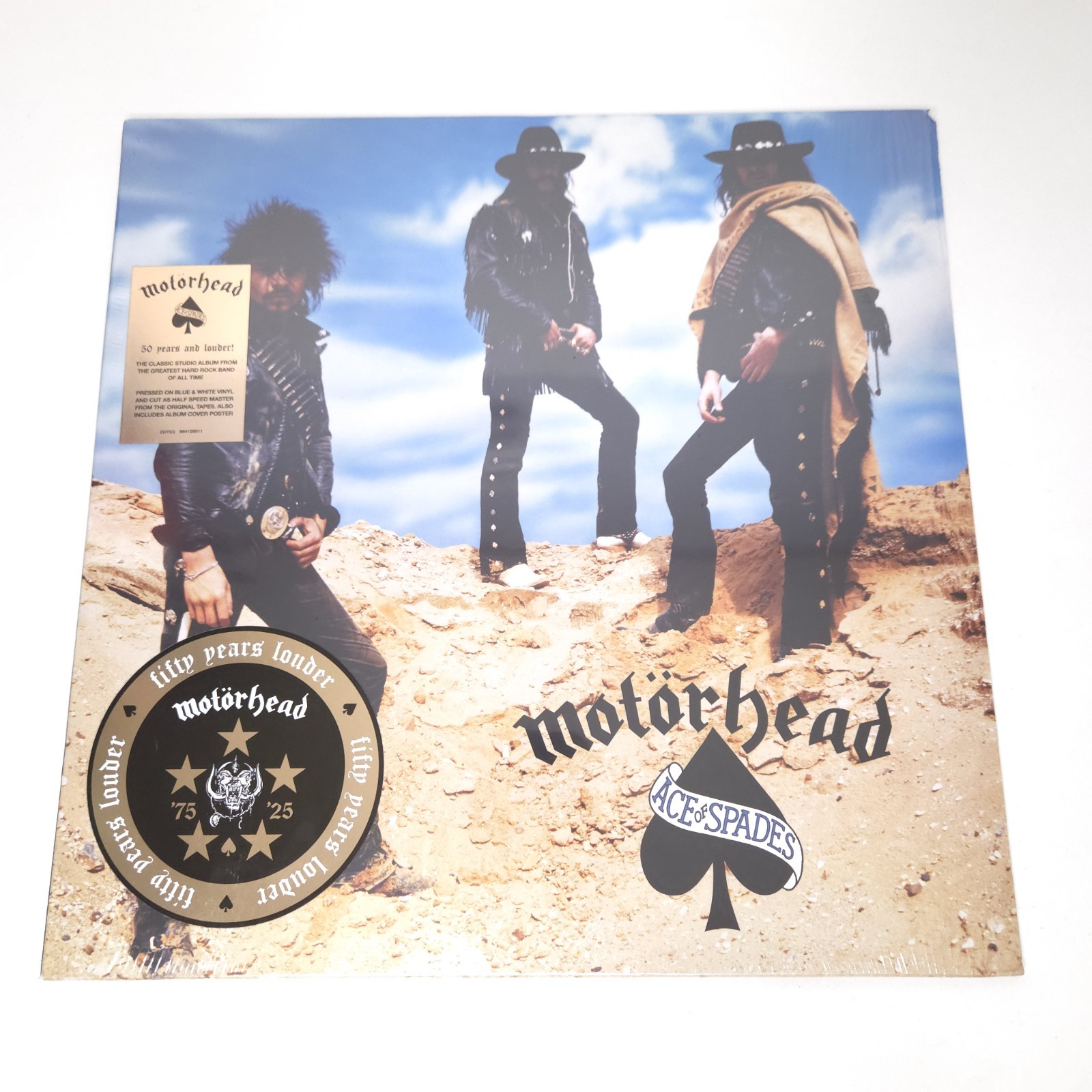 Motörhead – Ace Of Spades – Blue & White LP Vinyl Record 12″ – NEW Sealed