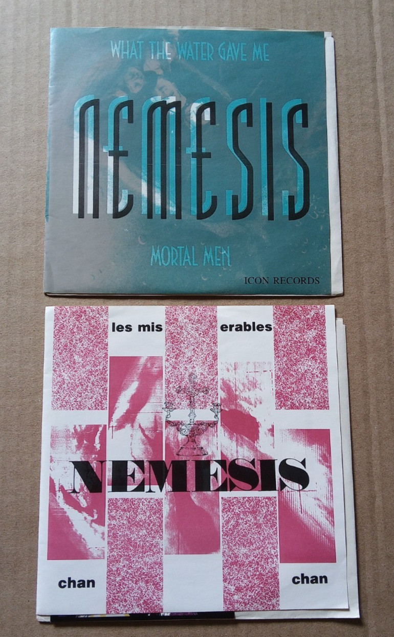 Nemesis Les Miserables What The Water Gave Me 7″ Vinyl Rock Industrial LOT Of 2