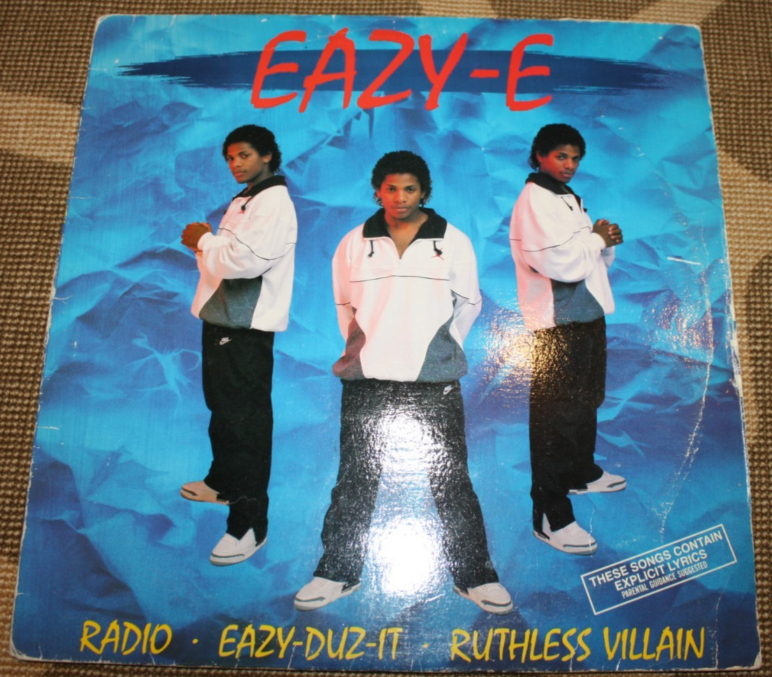 Eazy-E- Radio/Eazy-Duz-It 12″ Vinyl 1988 Ruthless VL 9757, Old School Rap HipHop