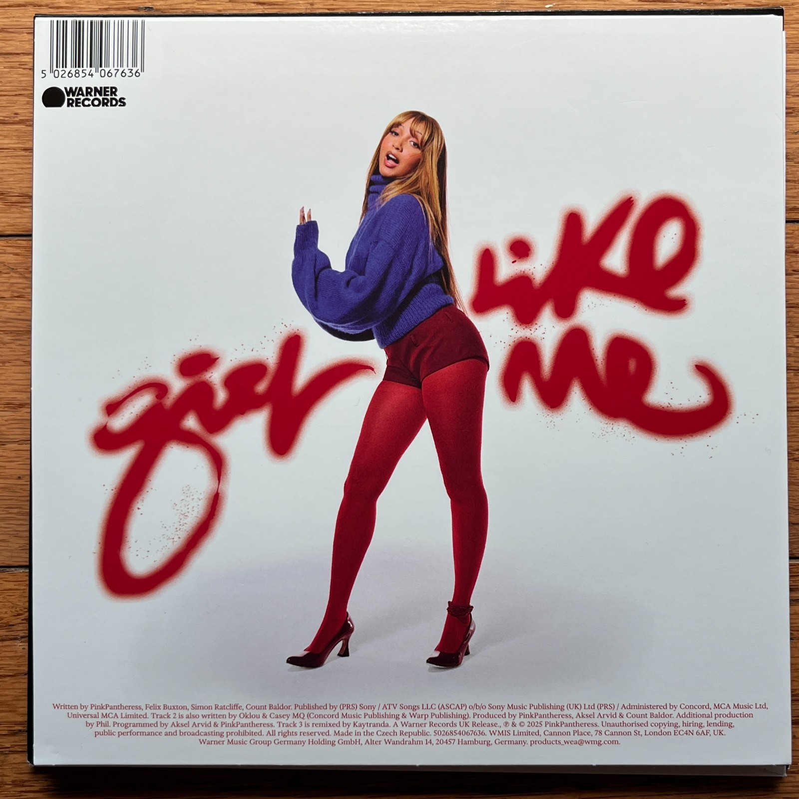 PinkPantheress – Girl Like Me 7″ Single – Limited Edition Red Vinyl LP RSD