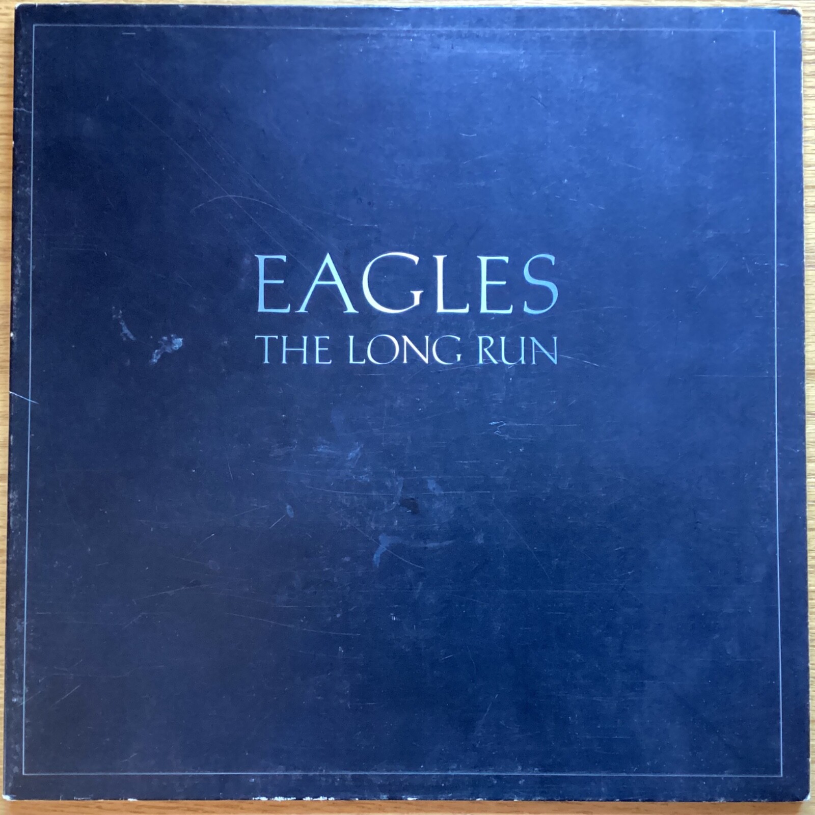 Eagles “The Long Run” 33 1/3 rpm LP record, 5E 508 Gatefold cover
