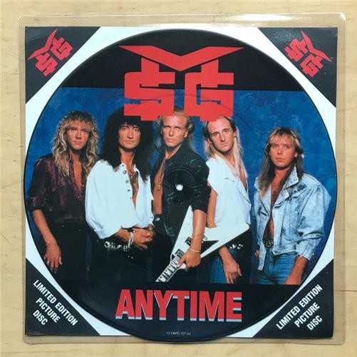 MSG ANYTIME 12″ PIC DISC 1990 LIMITED EDITION WITH BACKING CARD UK