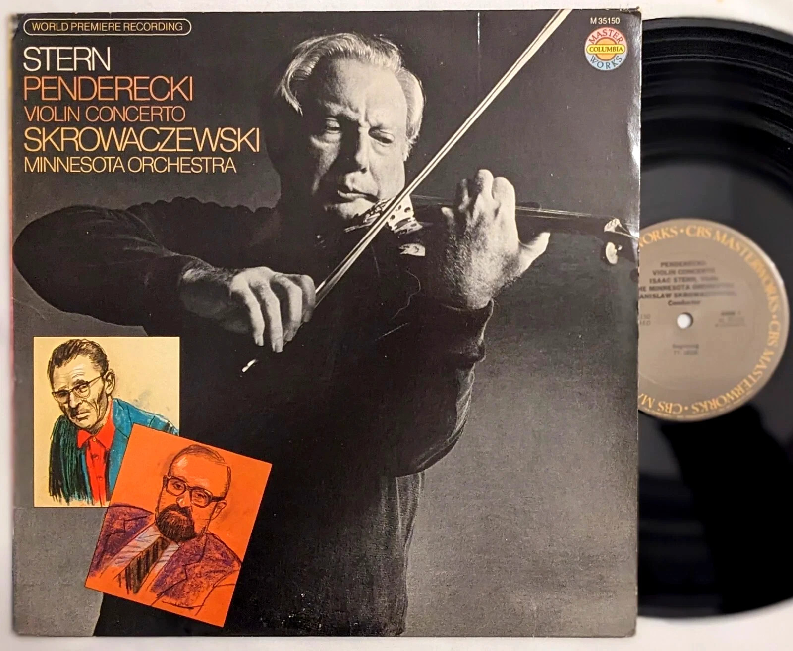 Columbia M 35150 Isaac Stern/Skrowaczewski PENDERECKI Violin Concerto 1979 LP