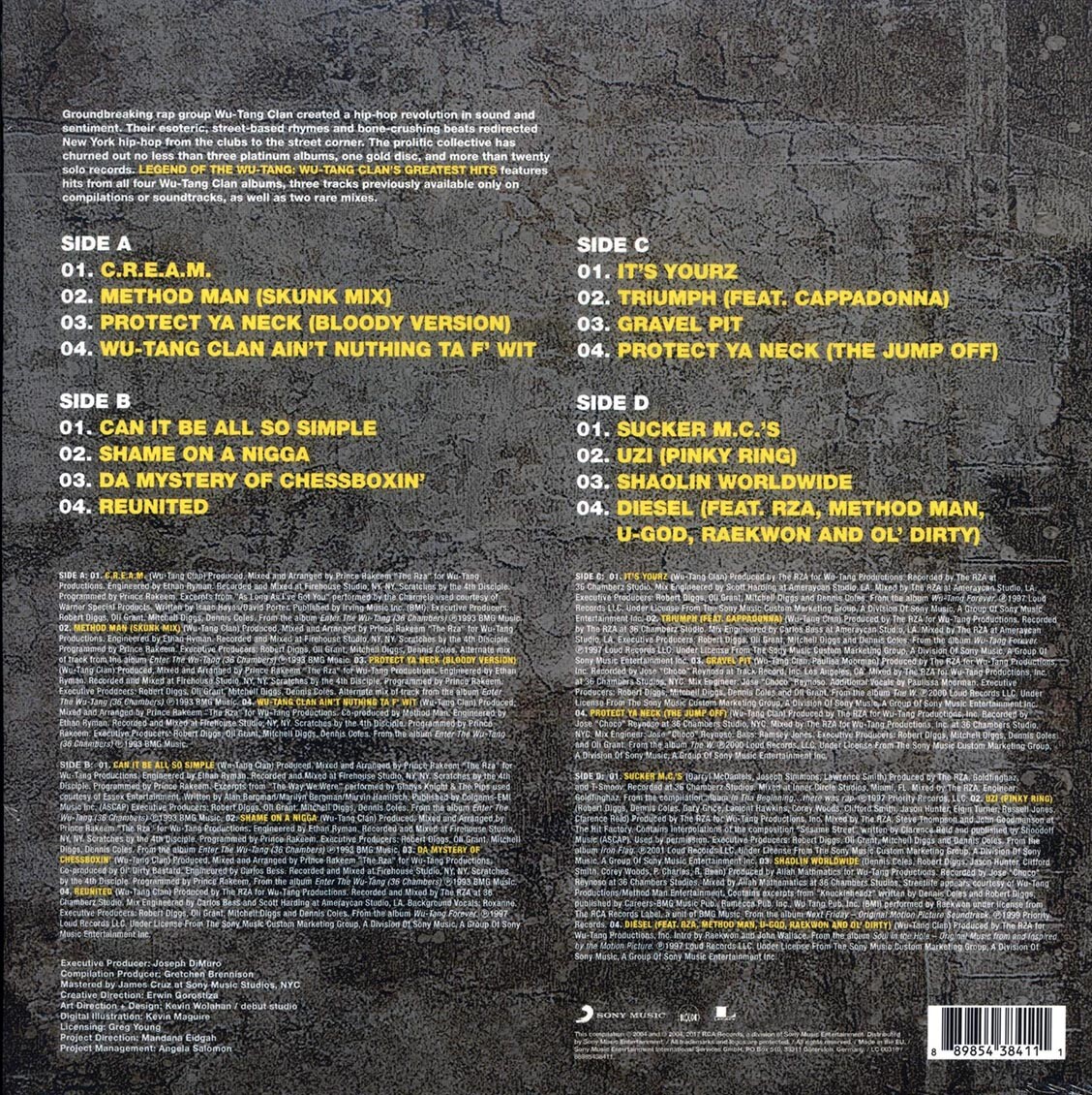 VINYL Wu-Tang Clan – Legend Of The Wu-Tang Clan: Wu-Tang Clan’s Greatest Hits