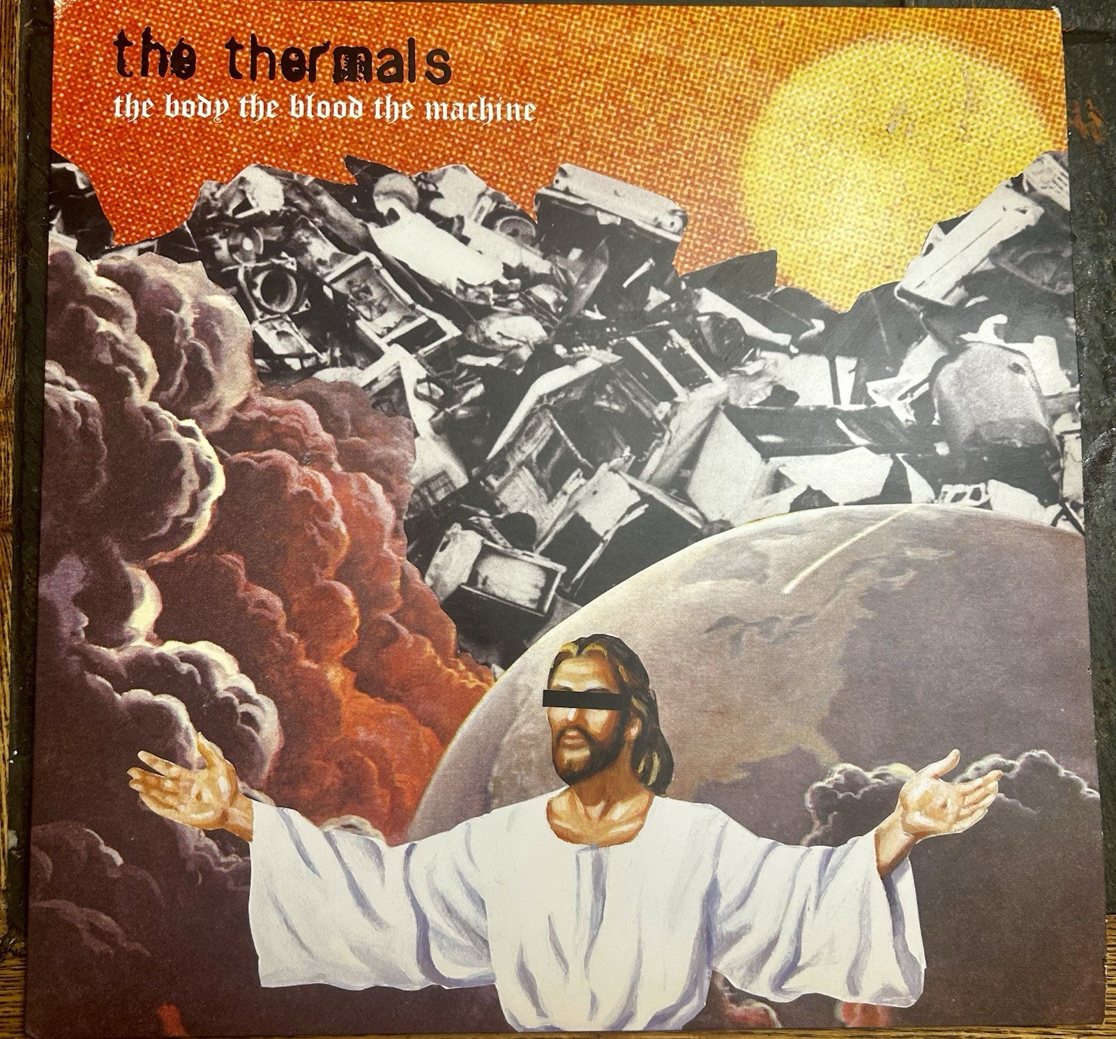 The Thermals The Body The Blood The Machine LP Vinyl Sub Pop Records VG+ ORANGE