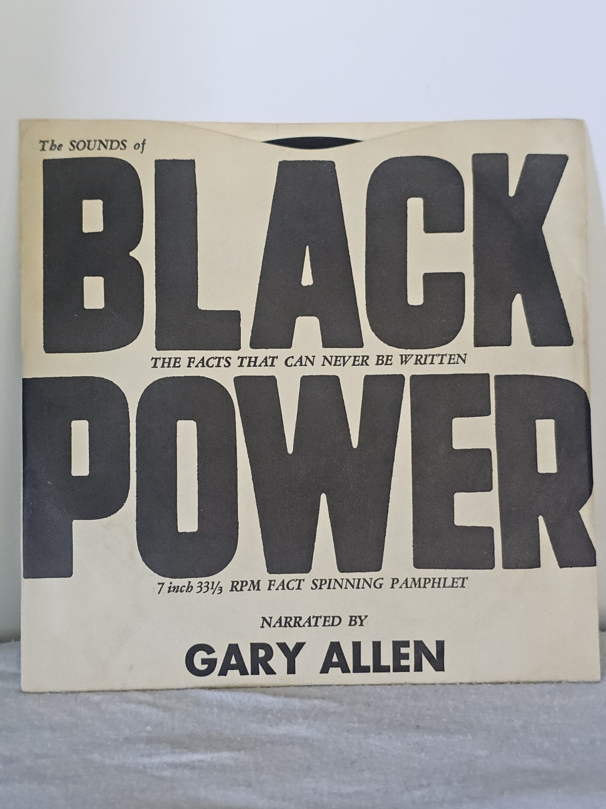 1960s Black Power Gary Allen FACT Records 7″ 33 RPM Political Spoken Word