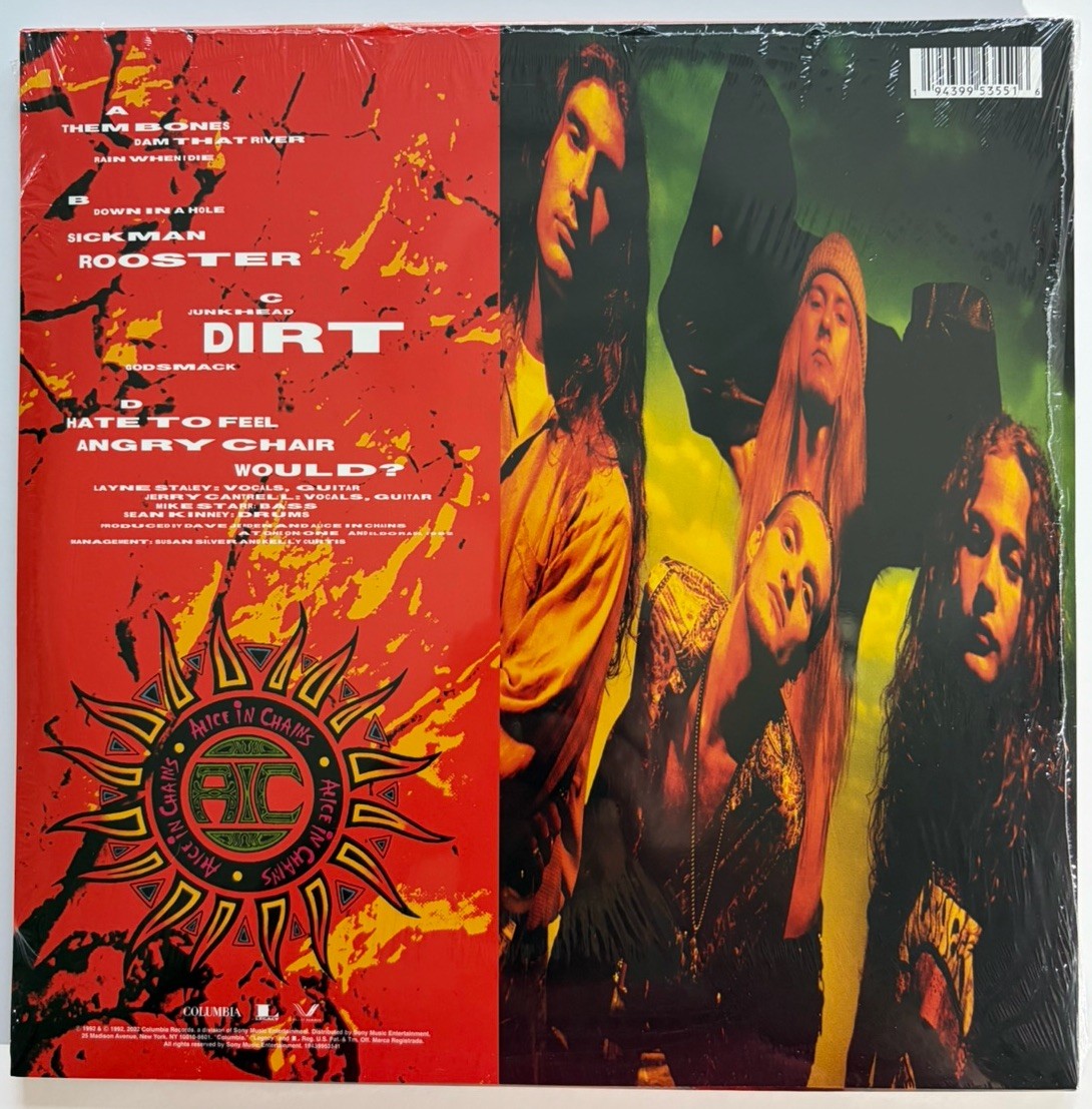 Alice in Chains – Dirt – Exclusive Double Orange LP Vinyl – New & Sealed